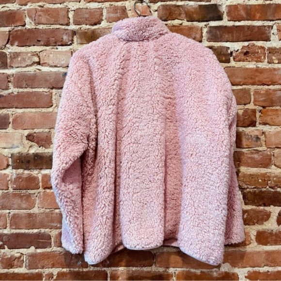 Summersalt The Cozy High Pile Eco Fleece 1/2 Zip XL Pink Sky & Pinot - Picture 5 of 6